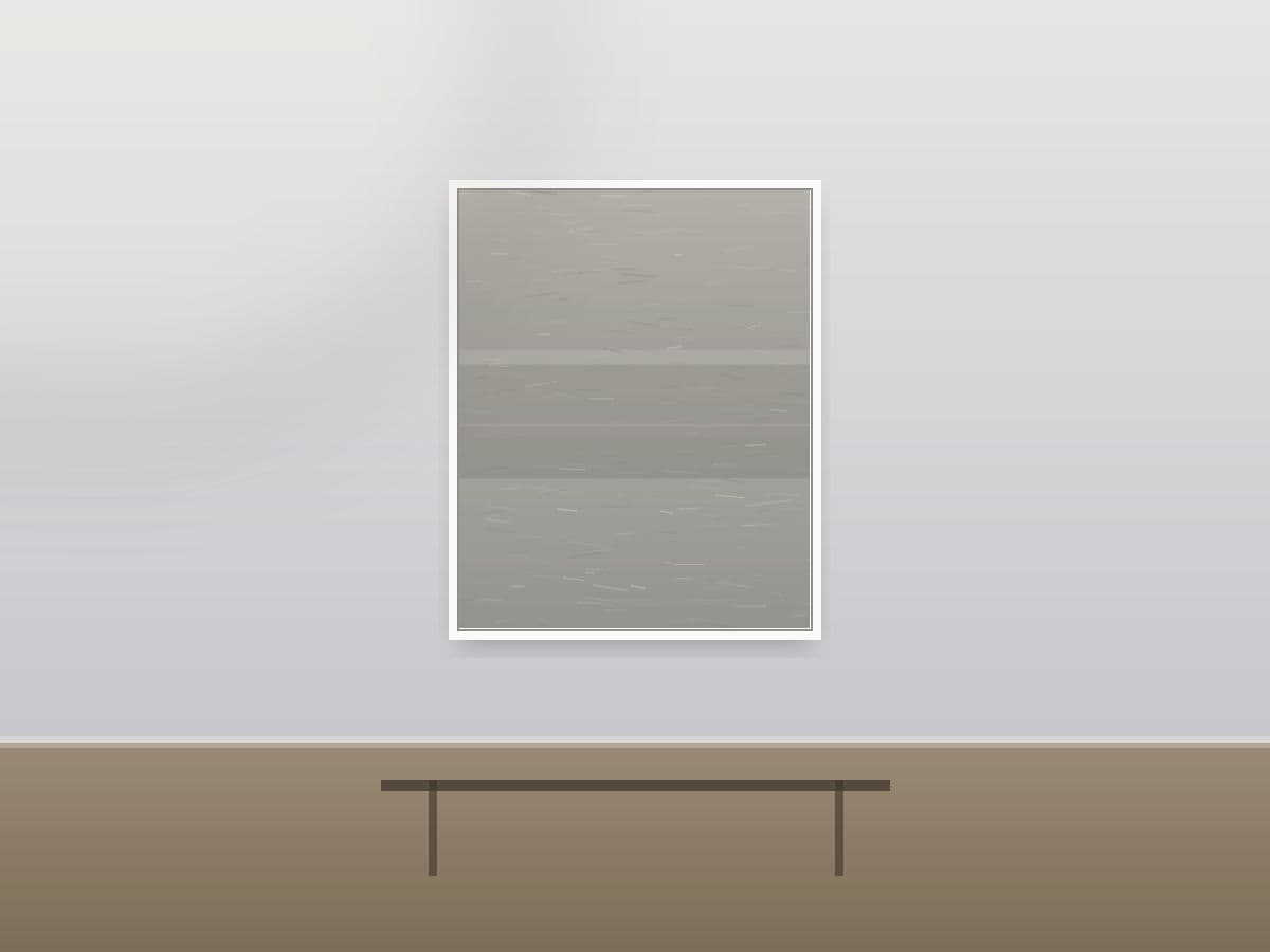 Field Light by Ritushka displayed in a modern apartment — warm sand, ochre and chalk